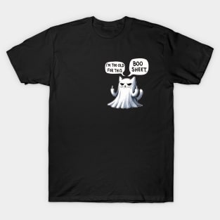 I’m too old for this Boo Shit Halloween Cat T-Shirt